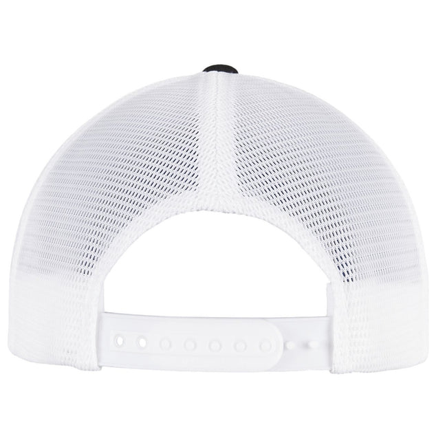Black-White - Back - Flexfit Unisex Adult 360 Omnimesh Mesh Two Tone Cap