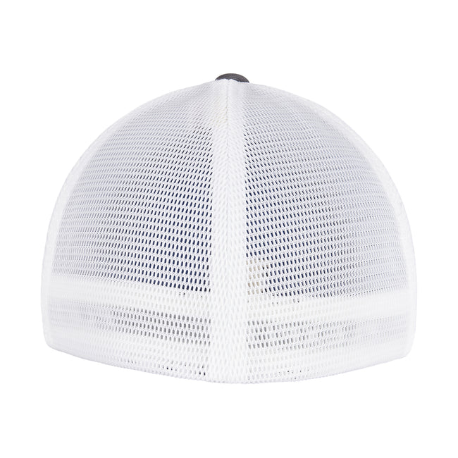 Charcoal-White - Back - Flexfit Unisex Adult 360 Omnimesh Mesh Two Tone Cap