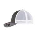 Charcoal-White - Side - Flexfit Unisex Adult 360 Omnimesh Mesh Two Tone Cap