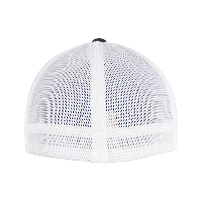 Navy-White - Back - Flexfit Unisex Adult 360 Omnimesh Mesh Two Tone Cap