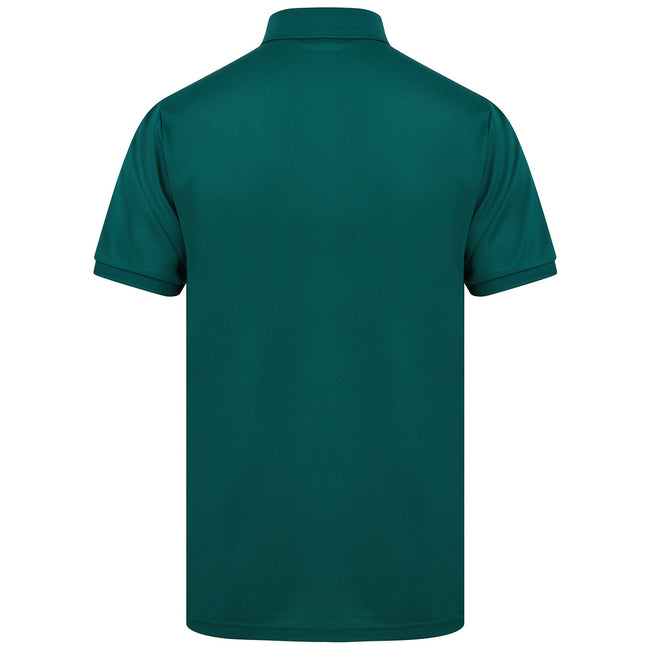Bottle Green - Back - Henbury Unisex Adult Polo Shirt