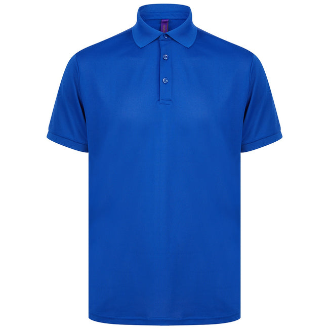 Royal Blue - Front - Henbury Unisex Adult Polo Shirt