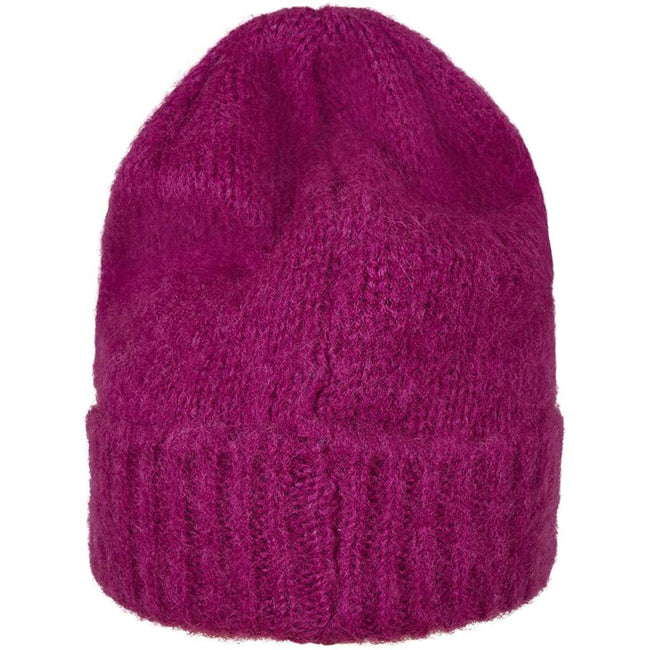 Fuchsia - Back - Yupoong Unisex Adult Flexfit Acrylic Beanie