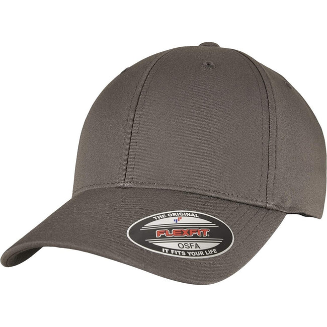 Dark Grey - Front - Flexfit Unisex Adult Alpha Shape Baseball Cap