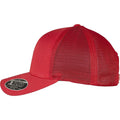 Red - Side - Flexfit Unisex Adult 110 Mesh Trucker Cap