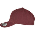 Maroon - Side - Yupoong Unisex Adult Flexfit 5 Panel Snapback Cap
