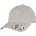 Grey Heather - Front - Yupoong Unisex Adult Flexfit 5 Panel Snapback Cap