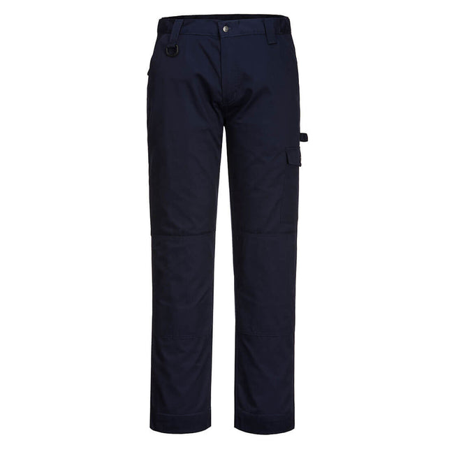 Navy - Front - Portwest Mens Super Work Trousers