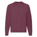 Burgundy - Front - Fruit Of The Loom Mens Classic 80-20 Raglan Sweatshirt