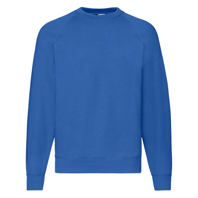 Royal Blue - Front - Fruit Of The Loom Mens Classic 80-20 Raglan Sweatshirt