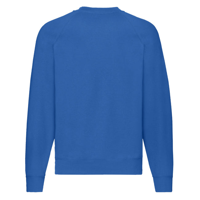 Royal Blue - Back - Fruit Of The Loom Mens Classic 80-20 Raglan Sweatshirt