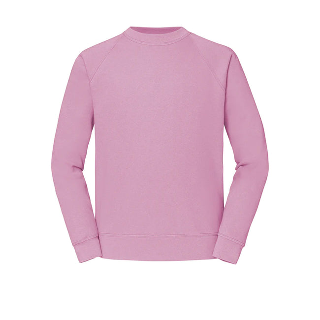 Light Pink - Front - Fruit Of The Loom Mens Classic 80-20 Raglan Sweatshirt