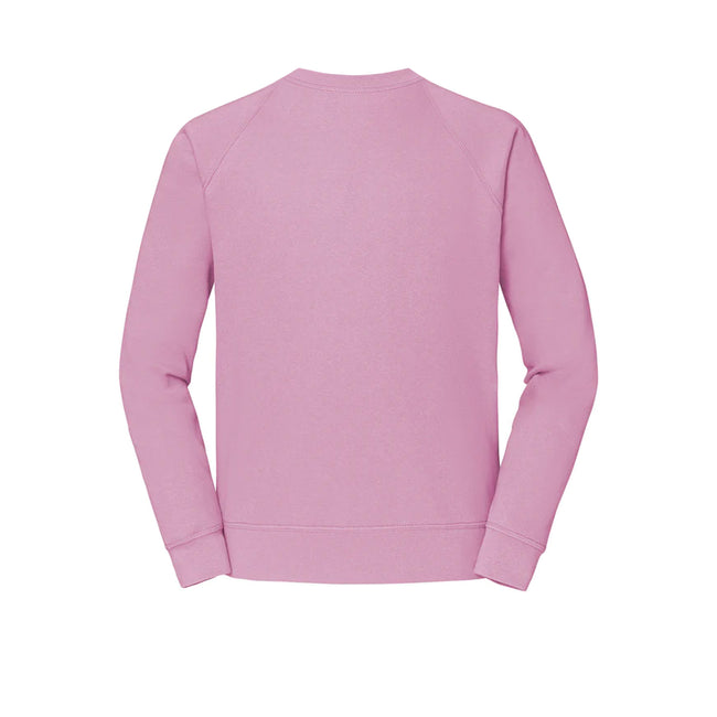 Light Pink - Back - Fruit Of The Loom Mens Classic 80-20 Raglan Sweatshirt
