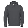 Heather Grey - Front - B&C Mens Hooded Hoodie