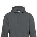 Heather Grey - Back - B&C Mens Hooded Hoodie