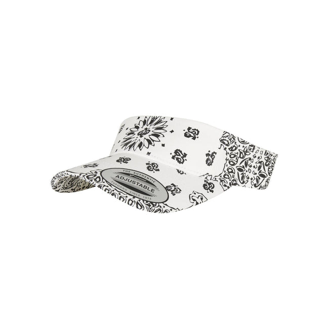 White-Black - Front - Flexfit Bandana Visor