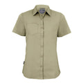 Pebble Brown - Front - Craghoppers Womens-Ladies Expert Kiwi Short-Sleeved Shirt