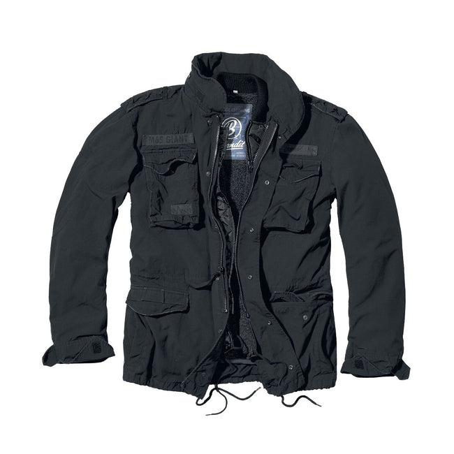 Black - Front - Build Your Brand Mens M65 Giant Jacket