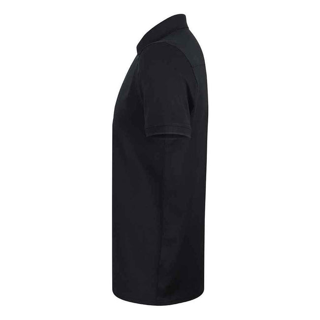 Navy - Side - Henbury Mens Stretch Polo Shirt