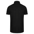 Black - Back - Henbury Mens Stretch Polo Shirt