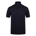 Oxford Navy - Front - Henbury Mens Stretch Polo Shirt