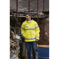 Yellow - Side - Yoko Mens Fontaine Hi-Vis Jacket