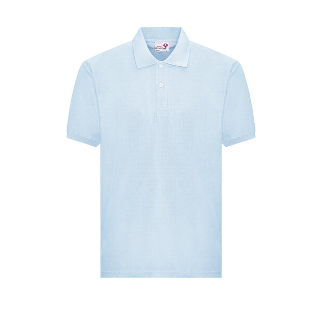 Sky Blue - Front - Awdis Childrens-Kids Academy Polo Shirt