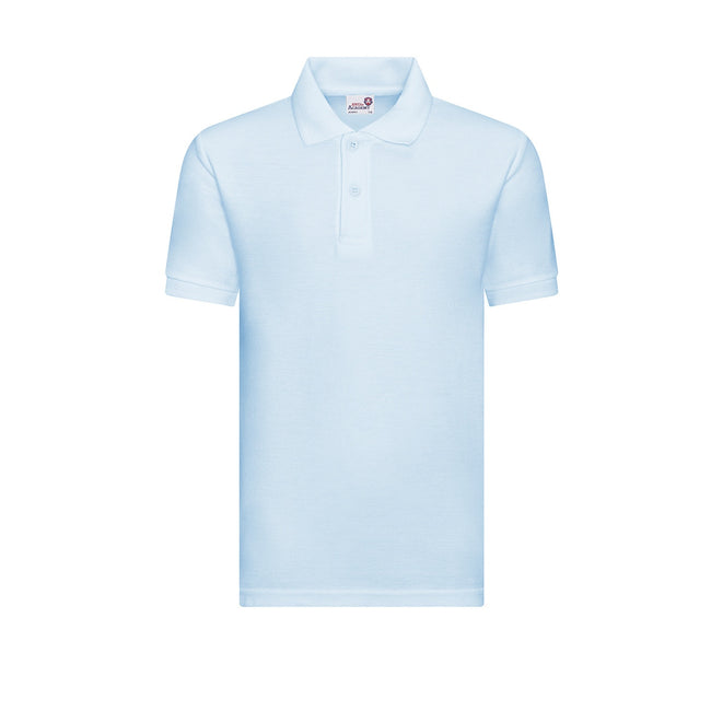 Sky Blue - Front - Awdis Childrens-Kids Academy Polo Shirt