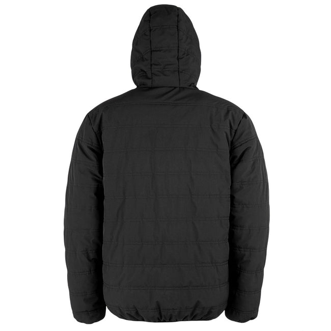 Black - Back - Result Genuine Recycled Mens Compass Padded Jacket