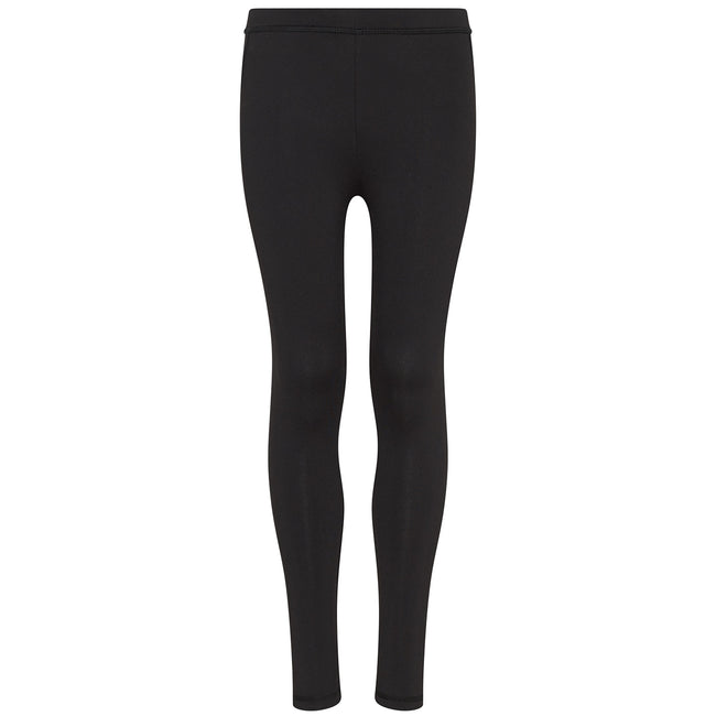 Jet Black - Back - AWDis Cool Childrens-Kids Leggings