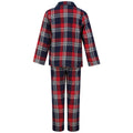 Red-Navy - Side - SF Minni Childrens-Kids Tartan Pyjama Set