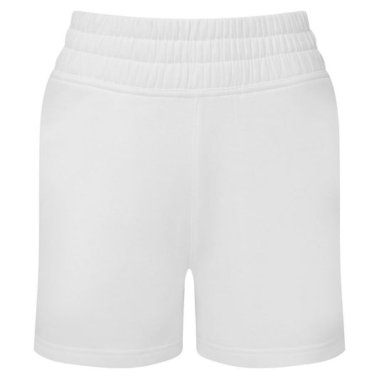 White - Front - TriDri Womens-Ladies Sweat Shorts