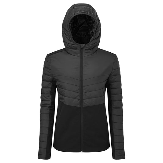 Black - Front - TriDri Womens-Ladies Insulated Soft Shell Jacket