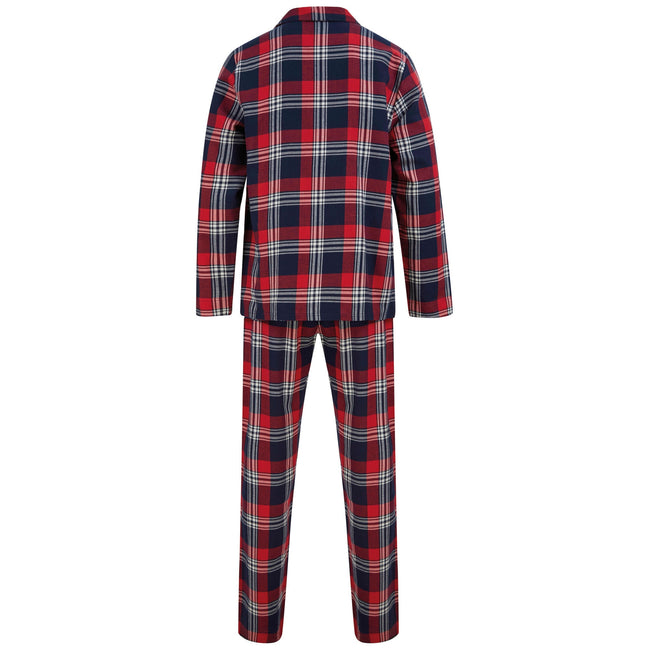 Red-Navy - Pack Shot - SF Mens Tartan Pyjama Set