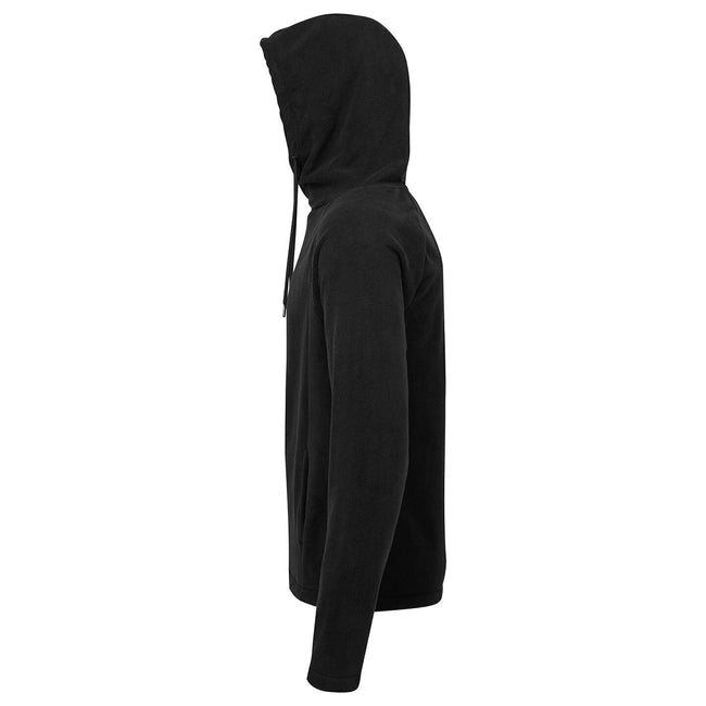 Black - Side - TriDri Mens Microfleece Hoodie