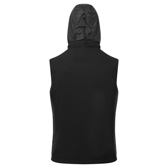 Black - Close up - TriDri Mens Hybrid Gilet
