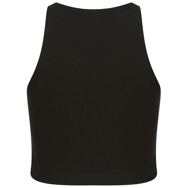 Black - Pack Shot - SF Minni Girls Crop Top