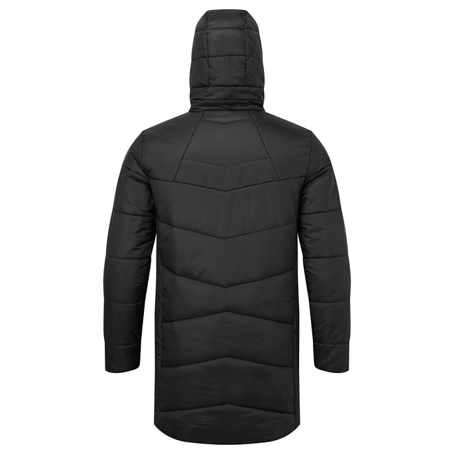 Black - Pack Shot - TriDri Mens Microlight Longline Padded Jacket