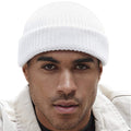 White - Back - Beechfield Unisex Adult Harbour Fisherman Beanie