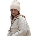 Oatmeal - Back - Beechfield Unisex Adult Cuffed Oversized Beanie