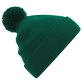 Bottle Green - Front - Beechfield Unisex Adult Original Pom Pom Beanie