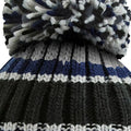 Blue-Steel Grey - Lifestyle - Beechfield Unisex Adult Hygge Striped Beanie
