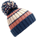 Marshmallow Sundae - Front - Beechfield Unisex Adult Hygge Striped Beanie