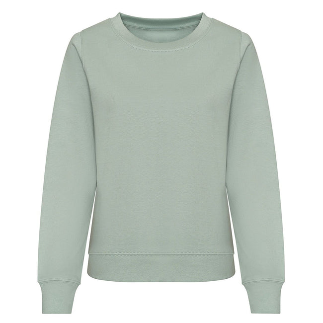 Dusty Green - Front - Awdis Womens-Ladies Sweatshirt