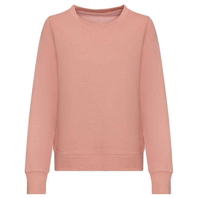 Dusty Pink - Front - Awdis Womens-Ladies Sweatshirt