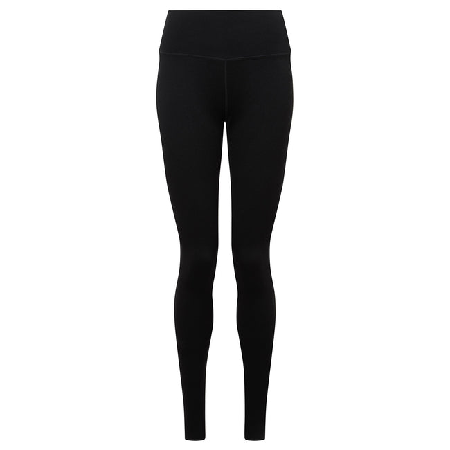 Black - Front - TriDri Womens-Ladies Seamless Adjustable Leg Length Leggings