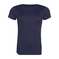 French Navy - Front - Awdis Womens-Ladies Cool Recycled T-Shirt