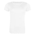 White - Front - Awdis Womens-Ladies Cool Recycled T-Shirt