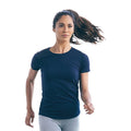 Navy - Side - Awdis Womens-Ladies Cool Recycled T-Shirt