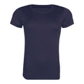 Navy - Front - Awdis Womens-Ladies Cool Recycled T-Shirt